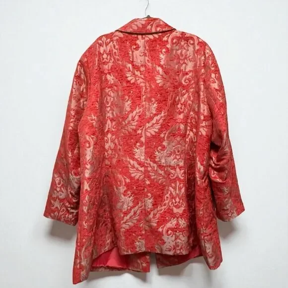 VENUS Brocade Jacquard Barbie Pink Blazer - Picture 5 of 7